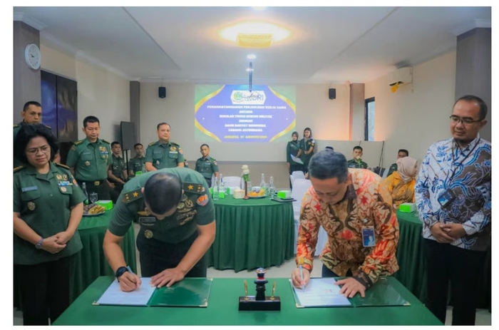 BRI Branch Office Jatinegara dan Sekolah Tinggi Hukum Militer Teken Kerja Sama: Perluas Akses Tabungan dan Pinjaman Briguna (Sumber : VRITIMES.com)