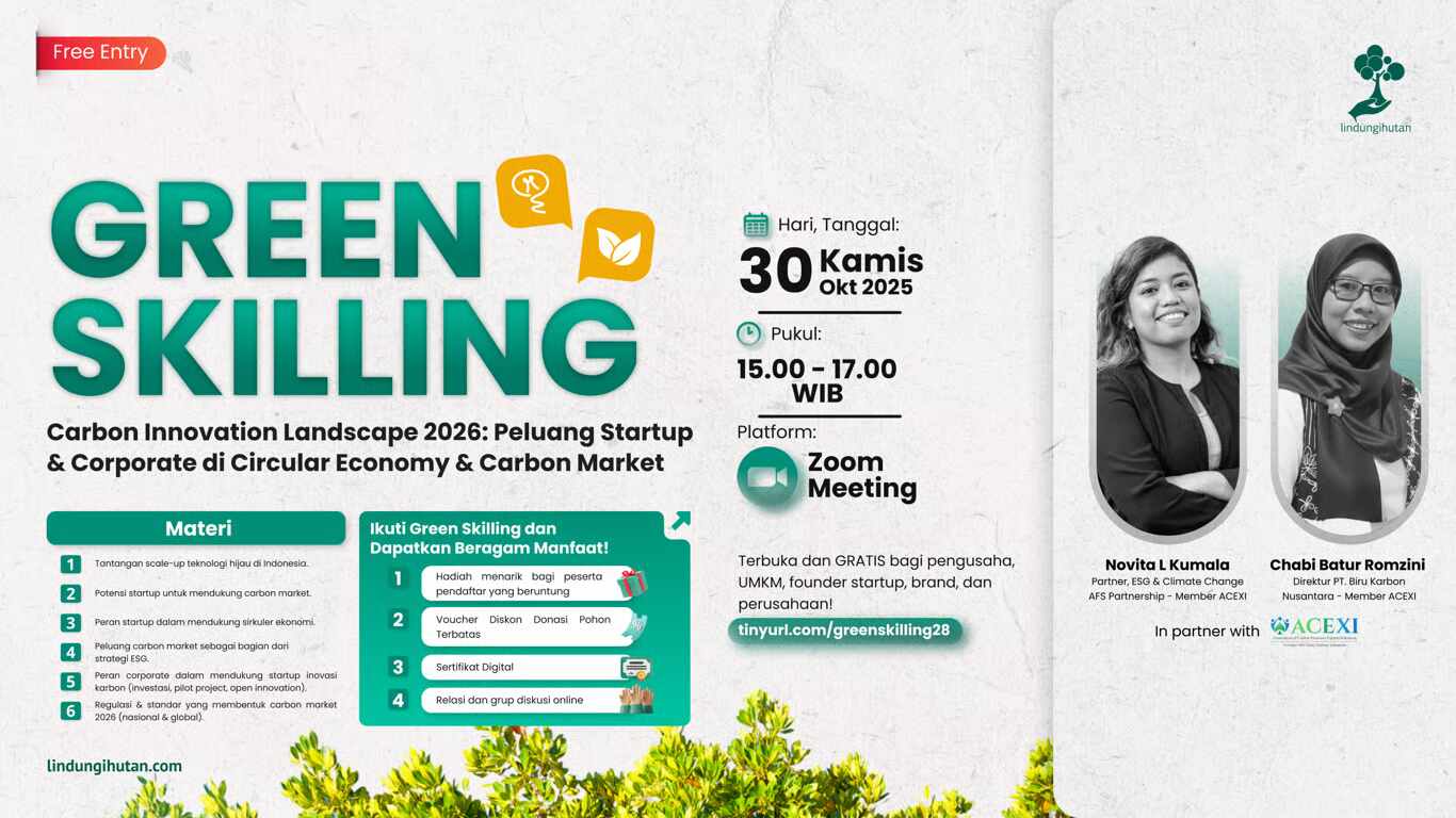 Green Skilling #28 Bahas Peluang Startup dan Korporasi di Circular Economy dan Pasar Karbon 2026 (Sumber: VRITIMES.com)