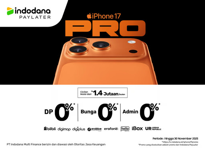 Bawa Pulang iPhone 17 lebih Mudah dan Terjangkau dengan Indodana PayLater. Sumber : VRITIMES.com