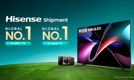 Hisense Memimpin Pengiriman Global TV 2025 No. 1 untuk Kategori 100 Inci ke Atas dan Laser TV. (Sumber : VRITIMES.com)