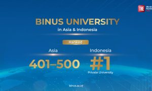 Konsistensi yang Dijaga BINUS University Kembali Jadi PTS Nomor 1 di Indonesia versi THE Asia University Rankings 2026. Sumber : vritimes.com