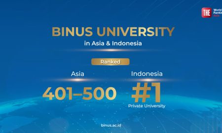 Konsistensi yang Dijaga BINUS University Kembali Jadi PTS Nomor 1 di Indonesia versi THE Asia University Rankings 2026. Sumber : vritimes.com