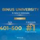 Konsistensi yang Dijaga BINUS University Kembali Jadi PTS Nomor 1 di Indonesia versi THE Asia University Rankings 2026. Sumber : vritimes.com
