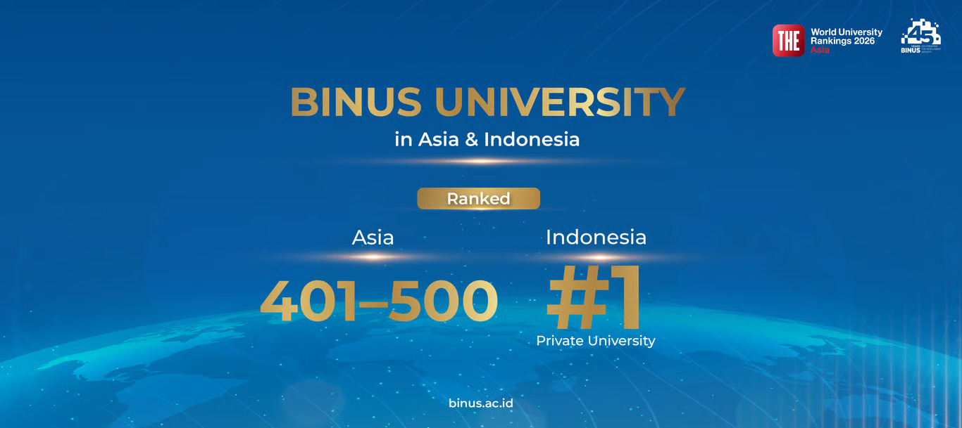 Konsistensi yang Dijaga BINUS University Kembali Jadi PTS Nomor 1 di Indonesia versi THE Asia University Rankings 2026. Sumber : vritimes.com