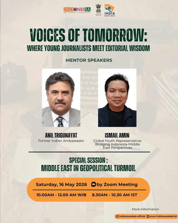 Voices of Tomorrow Special Session Bahas Gejolak Timur Tengah dan Tantangan Jurnalisme Global. sumber : vritimes.com