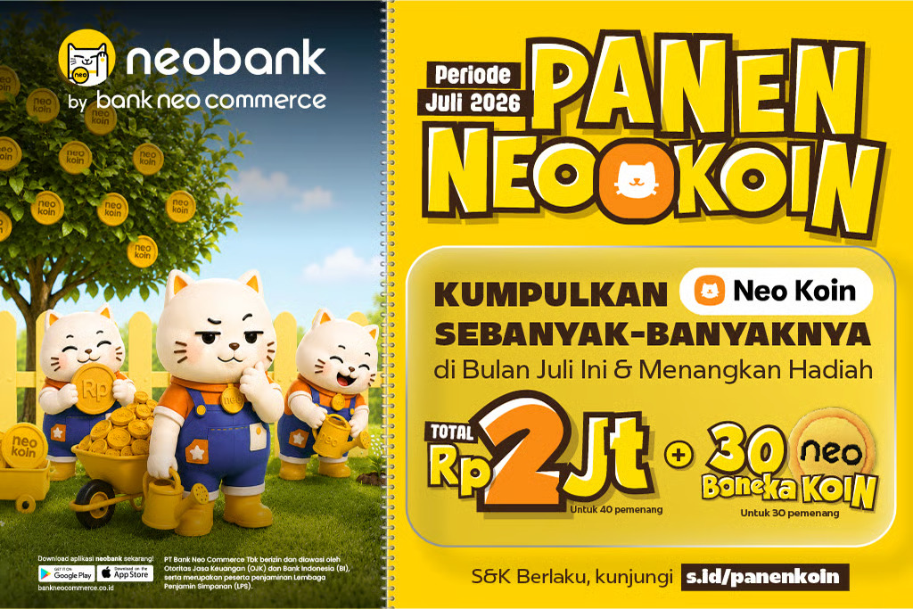 Panen Neo Koin di neobank, Kumpulkan Koin dan Dapatkan Hadiahnya. sumber : vritimes.com
