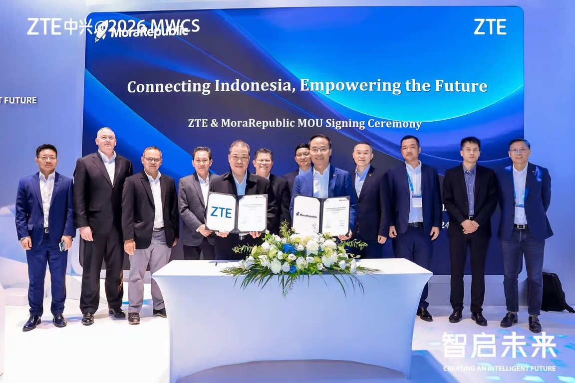 ZTE dan MoraRepublic Tandatangani Nota Kesepahaman Strategis untuk Memperluas Layanan FWA dan FTTH di Indonesia. sumber : vritimes.com