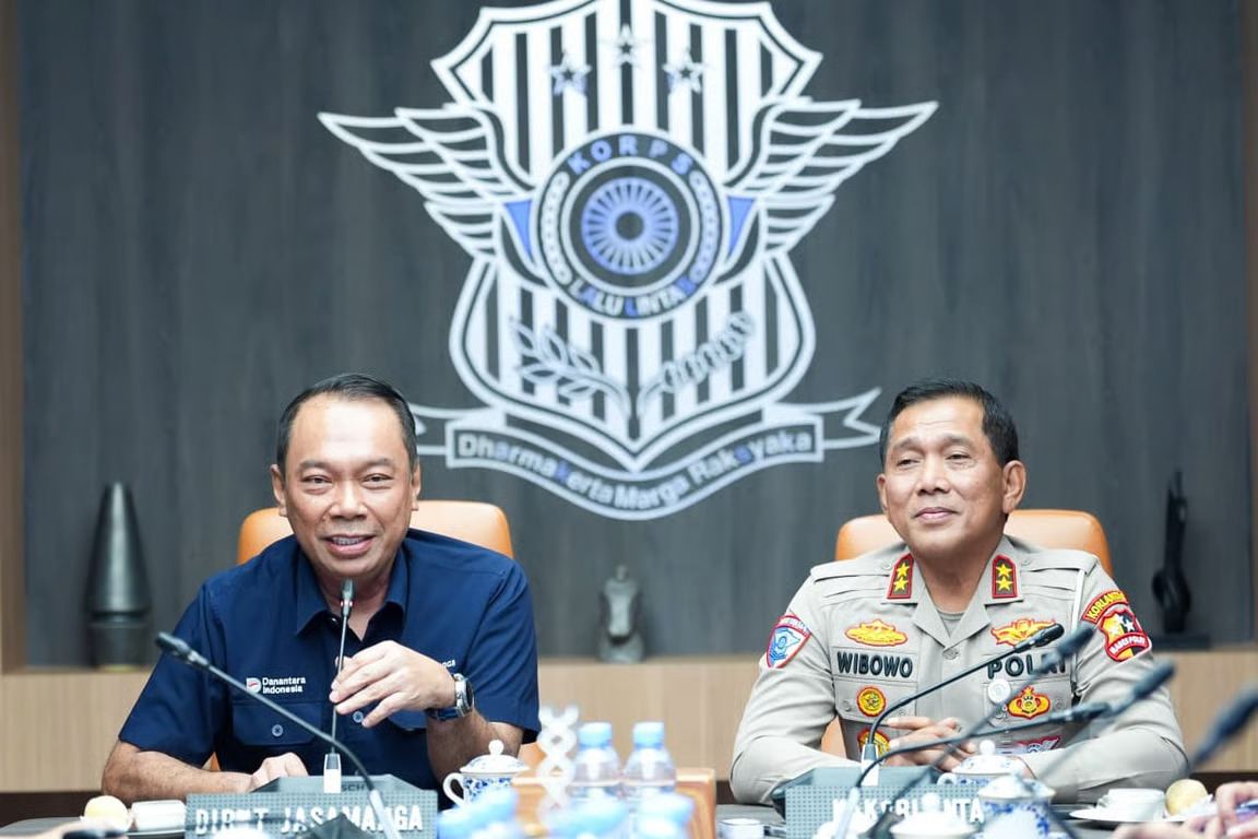 Korlantas Polri dan Jasa Marga Perkuat Kolaborasi, Bahas Digitalisasi, Nataru hingga Penertiban ODOL. sumber : vritimes.com