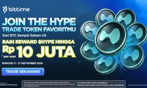 Pasar Crypto Semakin Dinamis, Bittime Hadirkan Program Berhadiah HYPE hingga Sepuluh Juta Rupiah. sumber : vritimes.com