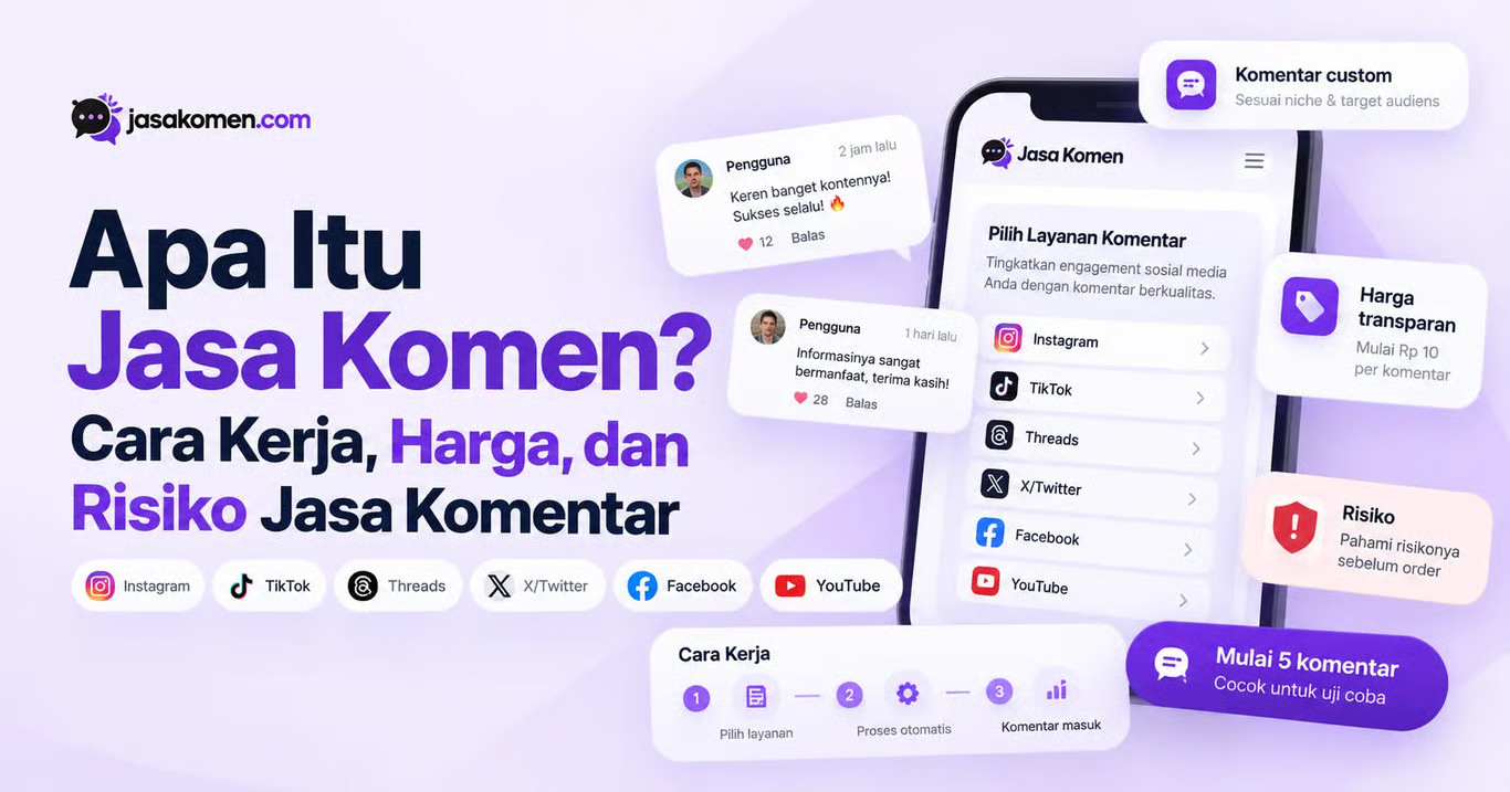 Apa Itu Jasa Komen Cara Kerja, Harga, dan Risiko Jasa Komentar. SUMBER : VRITIMES.COM