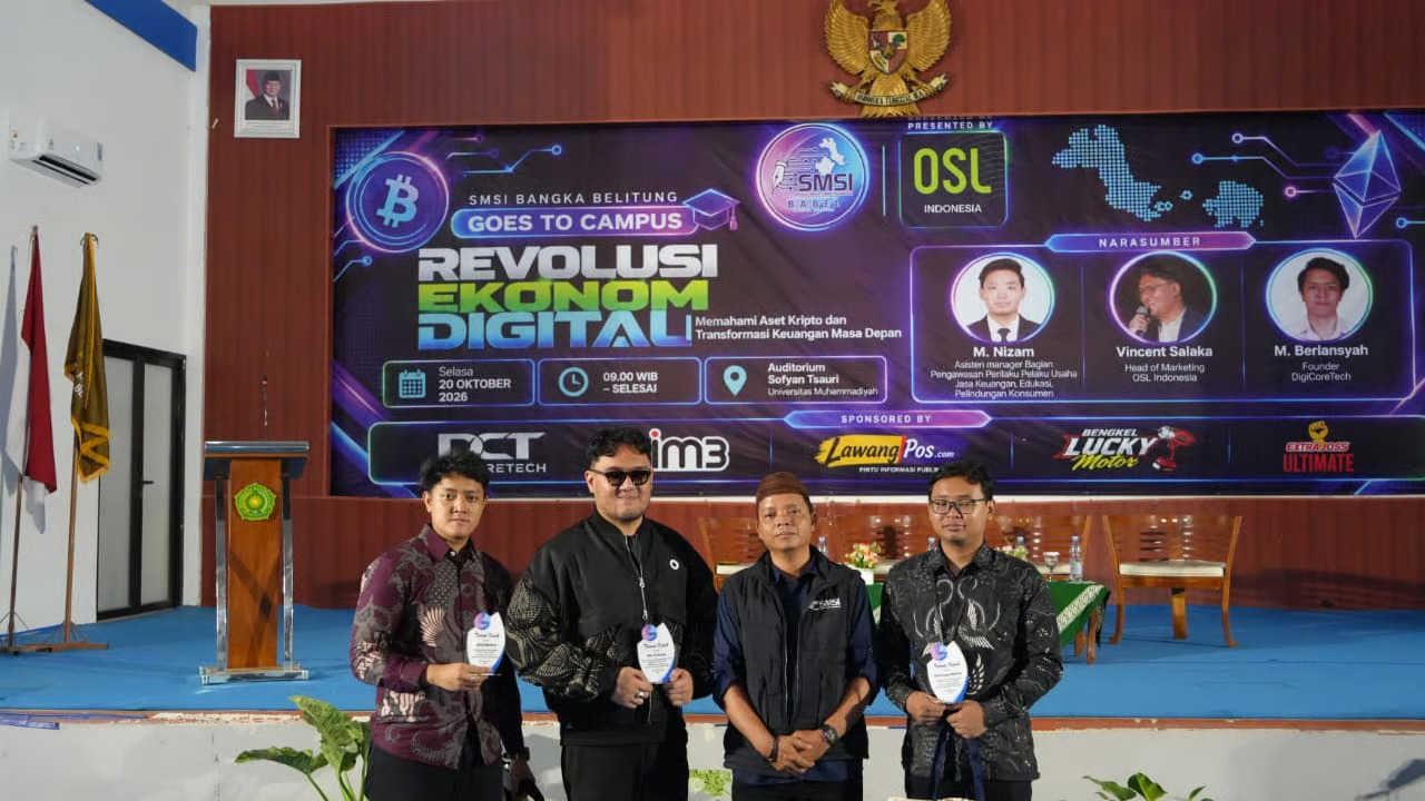 OSL Indonesia Berkolaborasi dengan SMSI Bangka Belitung Dorong Literasi Aset Kripto di Kalangan Mahasiswa. (Sumber: VRITIMES.com)