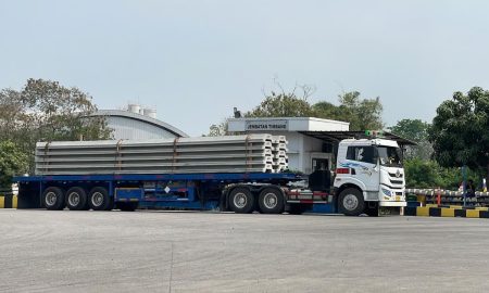 Proyek Siring Pengaman Sungai di Kalimantan Selatan Gunakan CCSP Waskita Beton Precast. SUMBER : VRITIMES.COM